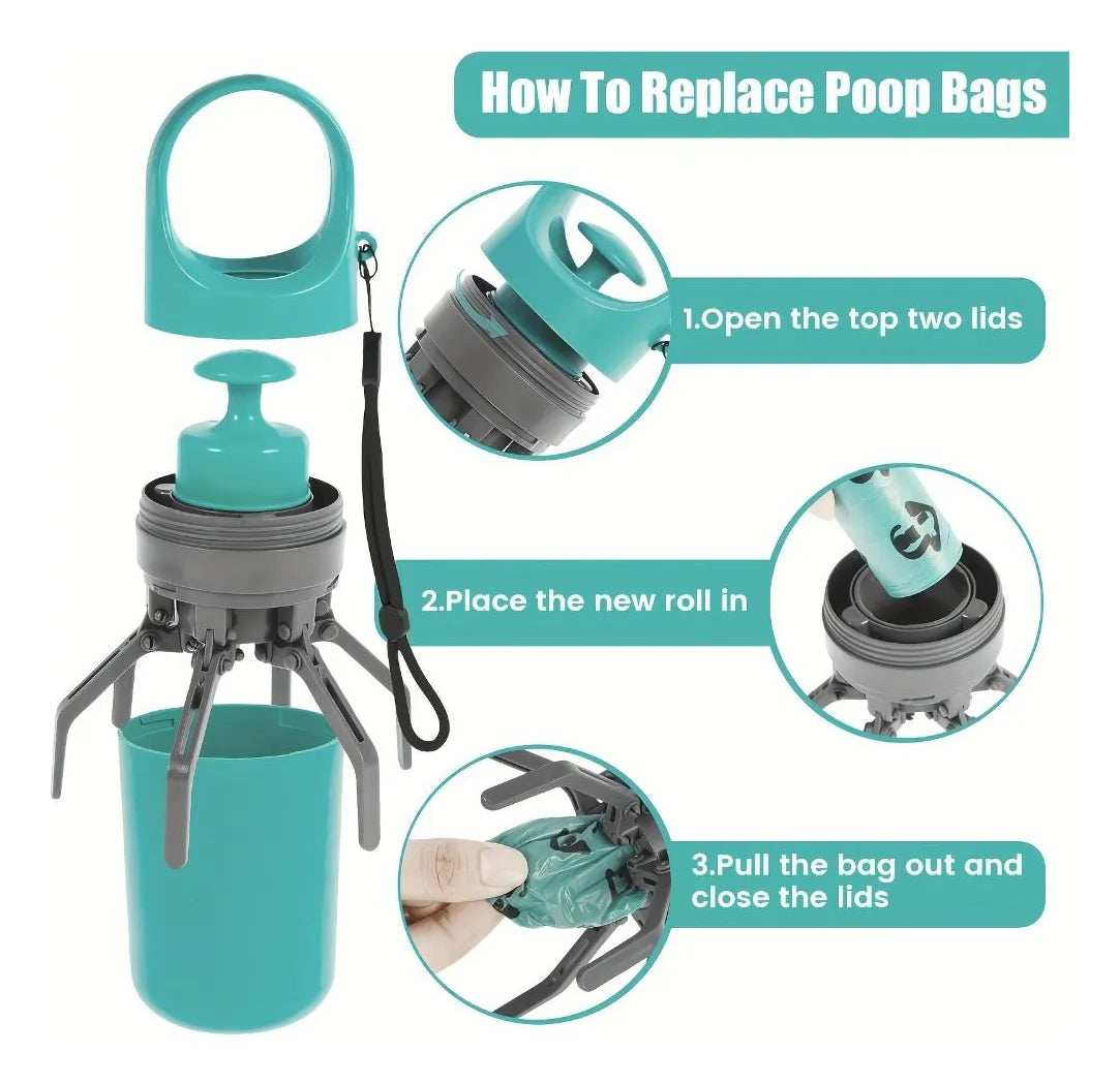 Despídete del contacto directo de recoger los desechos de tu mascota, con el recolector de desechos para mascotas.