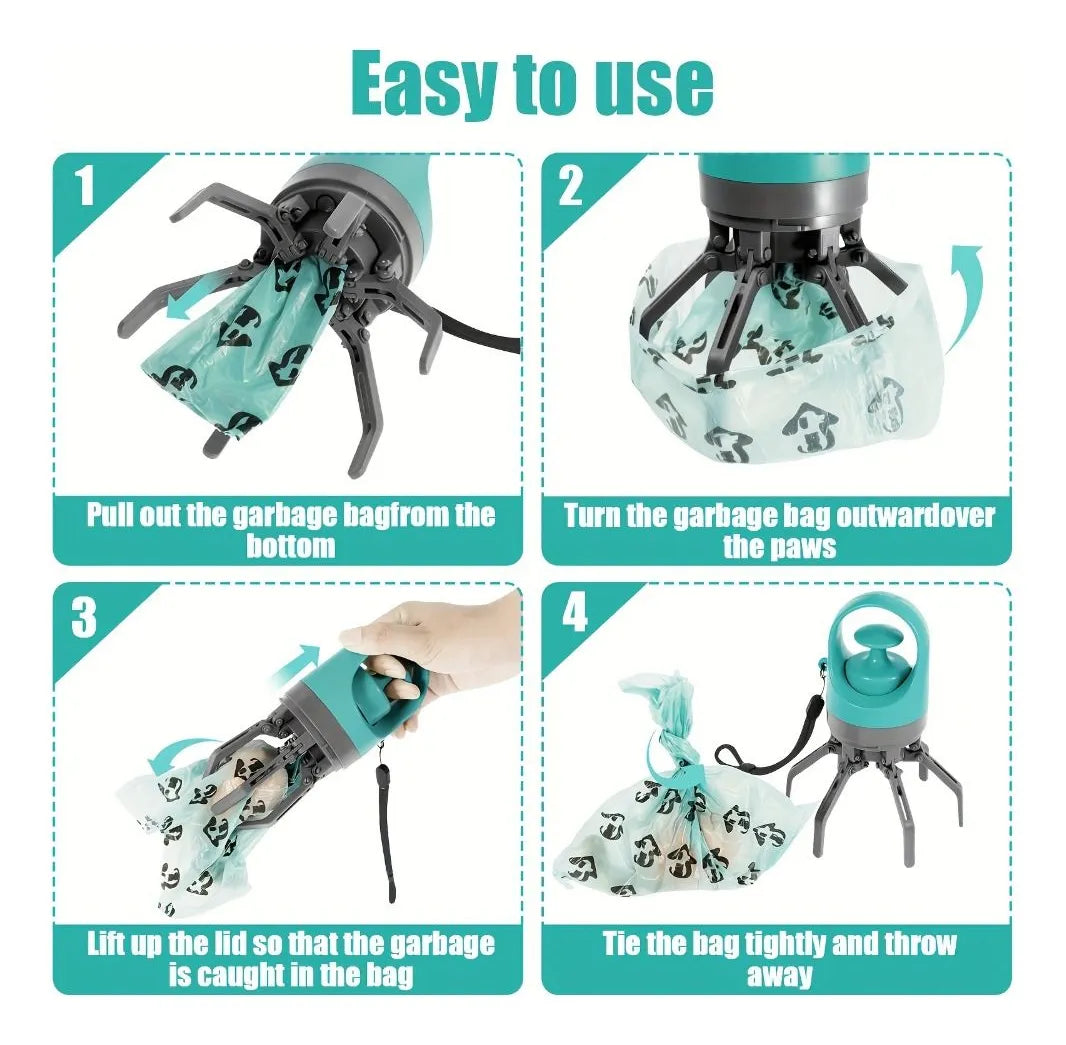 Despídete del contacto directo de recoger los desechos de tu mascota, con el recolector de desechos para mascotas.