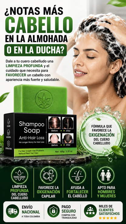 Dile adíos a la caída del pelo con nuestro jabón en barra terapéutico